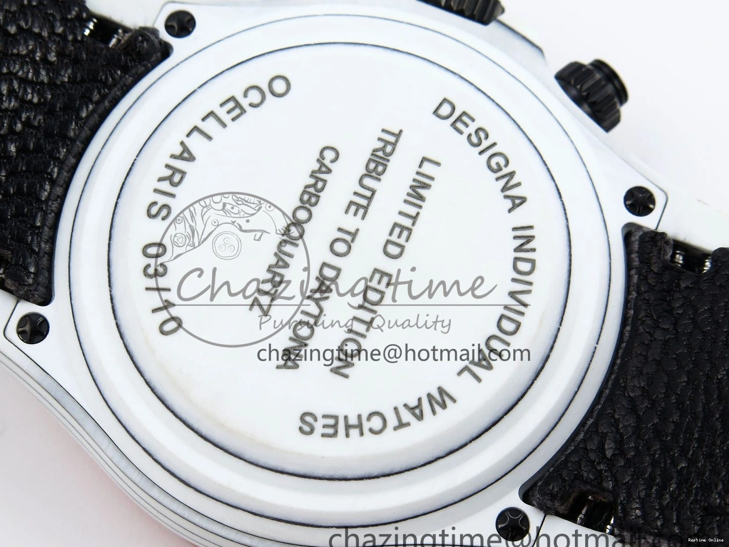 0516 Daytona DIW White Carbon Case DIWF Edition Gray White Dial Orange Bezel on Gray Nylon Strap A HighQuality 1844